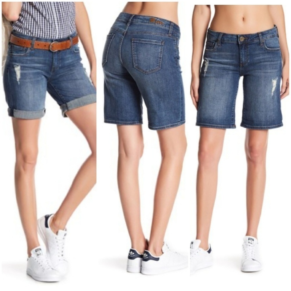 Kut From the Kloth Katy Boyfriend Shorts SZ 4.